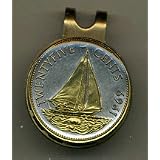 Bahamas 25 Cent Sail Boat Two Tone Coin Golf Ball Marker by 