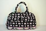 Vera Bradley Lola Handbag/Purse ~ Pink Elephants Collection