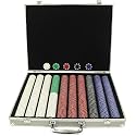 Trademark Poker 1000 11.5-Gram Suited Chips in Silver Alum Case
