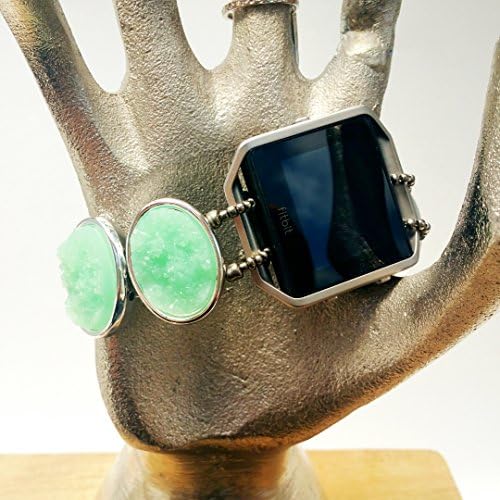 Fitbit Blaze Seafoam Green Bracelet, Fitbling, Fitbit Accessory, Fitbit Jewelry, Wearable Tech Jewelry, Stretch Bracelet, Fitbit Attachment, Alternative