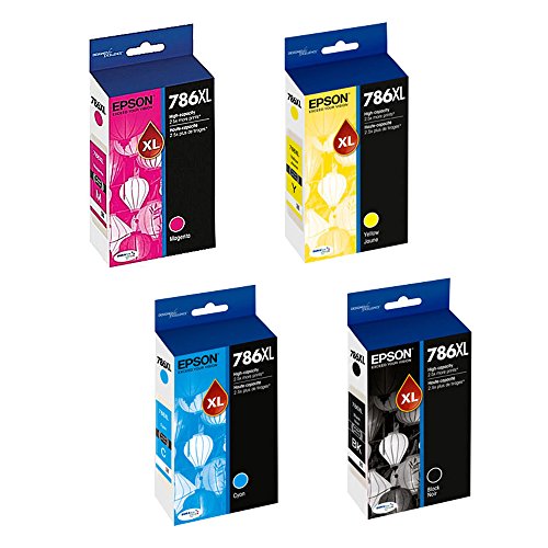 Epson T786XL120, T786XL220, T786XL320, T786XL420 High Yield Ink Cartridge Set (Black, Cyan, Magenta, Yellow)