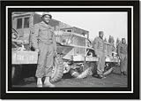 Framed Art Poster 20x30, 24th Infantry Waiting to Advance on Japanese