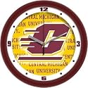 Central Michigan Chippewas Suntime 12" Dimension Glass Crystal Wall Clock - NCAA College Athletics