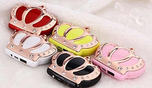 LICHEN 8800mAh Luxury High-grade Portable Beautiful Crown Mobile Charger Emergency Mobile Power for iPhone 6 plus iPhone 5 5S 5C 4S 4 iPad Air 4 3 2 Mini,Samsung Galaxy S5 S4 S3 S2 Note HTC One Nexus LG Optimus Yellow