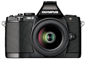 Olympus OM-D E-M5 16MP Live MOS Interchangeable Lens Camera with 3.0-Inch Tilting OLED Touchscreen and 12-50mm Lens (Black)