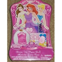 Disney Princess Magnetic Paper Doll Activity Kit with Carry Case - Ariel, Aurora, Cinderella
