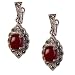 Onyx Earrings Sterling Silver Jewelry 1.25 inches