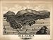 Bar Harbor, Mt. Desert Island, Maine. Geo. H. Walker & Co. Lith. [Signed:] J.C., large historic panoramic map reprint 47x36 Image