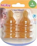 Nuby Latex Nipples - 6pk