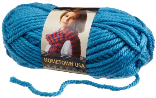 Lion Brand Yarn 135-105K Hometown USA Yarn, Detroit Blue