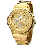 Just Bling Men's JB-6101-D Luna Gold Diamond Watch