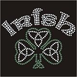 Youth Hoody (Hooded Sweatshirt) : Irish - Celtic Shamrock - Embellished Rhinestones