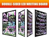 LED Fluorescent Menu Sign Lighted Writable Menu LED Message Board - Display Message on Both Sides