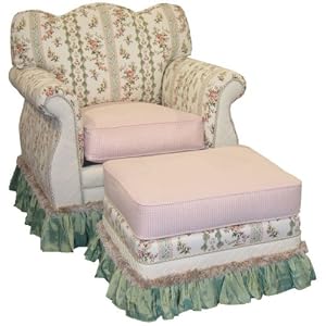 Angel Song Jardin Empire Adult Rocker Glider Chair - Down Filled by