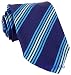 Paul Smith Blue Striped Grosgrain Silk Necktie PS-TIES-06