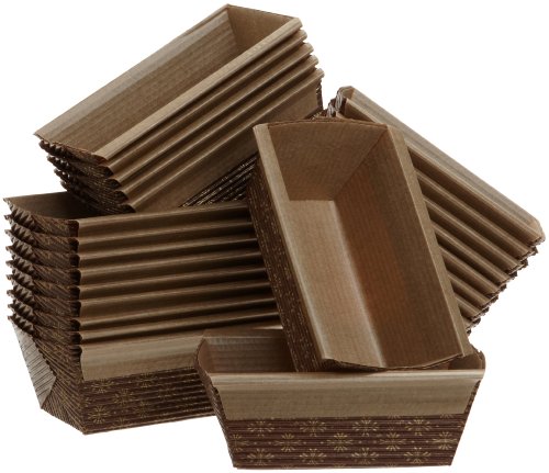 See Kitchen Supply 4 x 2 x 2 Inch Paper Loaf Pan, Set of 25