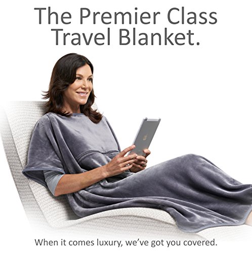 Travelrest 4-in1 premier class travel blanket with pock…