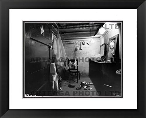 Grand Theater Dressing Room in 1964 - Arteaga Photos - 24"x28" Framed Double Matted Print