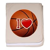 Baby Blanket Petal Pink I Love Basketball