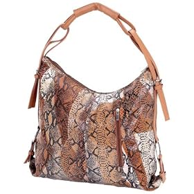 Embassy Leather Handbag with Snakeskin Embossing