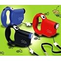 Retractable Dog Leash with Flash Light (Color Blue)