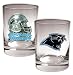 Carolina Panthers NFL 2pc Rocks Glass Set