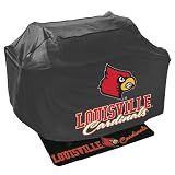 Mr. Bar B Q NCAA Grill Cover and Grill Mat Set, University of Louisville Cardinals