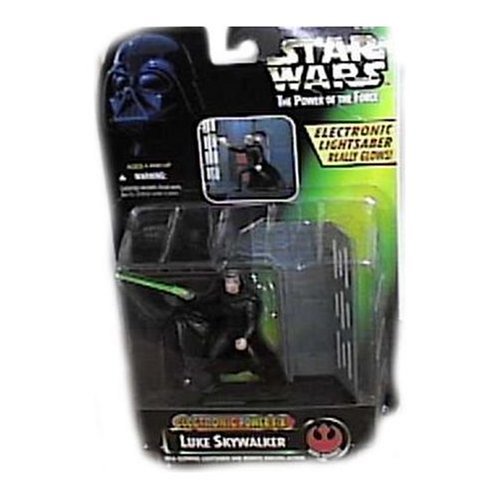 51qw3ccxreL Star Wars Power of the Force Electronic Power F/X Action Figure   Luke Skywalker with Glowing Lightsaber and Remote Dueling Action