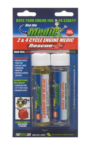 Fuel Medics 83556 2 Cycle and 4 Cycle Engine Medic Rescue for Gasoline Engines, Value Pack Fuel Medics 83556 2 Cycle and 4 Cycle Engine Medic Rescue for Gasoline Engines, Value Pack
