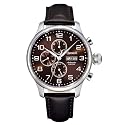 Ingersoll Gents Brown Dial Black Leather Strap Watch