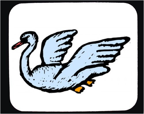 Mouse Pad with aquatic, swan, bird. Professional “Brite White” fabric mouse pads are among the most versatile and durable, providing brilliant graphic