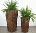 Blumenkübel Pflanzkübel Pflanzgefäße Übertöpfe Blumentöpfe aus Wasserhyazinthe 80/60 cm hoch,