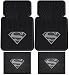 Superman DC Comics Silver Flake - 4 Pc Floor Mats Set