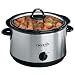 Crock-Pot SCR503UM 5-Quart Round Manual Slow Cooker with Dipper, Stainless Steel