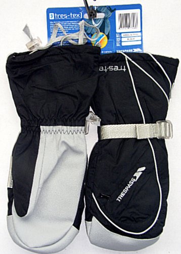 Waterproof, Breathable Ski Mittens, Black, Small