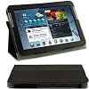 EasyAcc Samsung P5100 P5110 Tasche H�lle Schutzh�lle Case Cover for Samsung Galaxy Tab 2 10.1 P5100 P5110 mit St�nder(PU Leder, Schwarz)