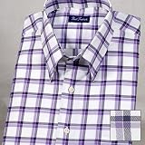Tonal Windowpane Long Sleeve Sport Shirt