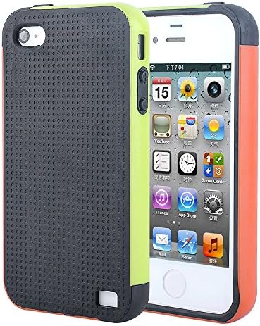 Iphone 4 Case, Iphone 4s Case, Tekkmon Slim TPU Hybrid Skin Cover for Iphone 4 4S, Gray