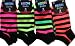 Neon Stripe Trainer Liners 3 Pairs Size 4-7