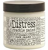 Tim Holtz Distress Crackle Paint 4 oz Jar, Clear Rock Candy