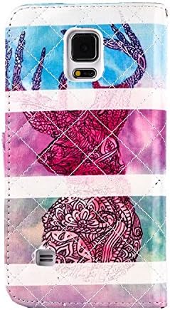 Pellis Deer - Note 4 Case, Crazy Panda TM Deluxe High Quality Note 4 PU Leather Wallet Flip Case Cover for Galaxy Note 4 Vogue Fashion Kickstand Case With Card Slots And Soft TPU Inner Case