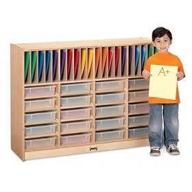 Jonti-Craft 78240JC Homework Station with Clear Trays