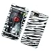 For Motorola DROID X MB810 & Droid X2 MB870 (Verizon) Snap On Protector Hard Case Image Cover "Zebra Pattern" Design