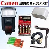 Canon Speedlite 580EX II Flash for Canon EOS Digital SLR Cameras + Deluxe Bracket... by Canon