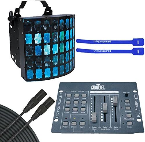 American DJ Dekker LED DMX-512 w/ Obey 3 & 25' DMX Cable & Cable Ties