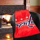 Washington Capitals 50"x60" Royal Plush Raschel Throw Blanket - Jersey Design