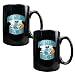 New Orleans Hornets NBA 2pc Black Ceramic Mug Set - Primary Logo by Great American Products