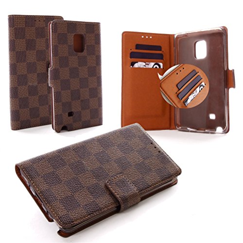 Note Edge Wallet Case BEBONCOOL(TM) [Business Available] [Leather Folio Case] with Slots [Kickstand] for Samsung Galaxy Note Edge N915 (Mixed Colors) [LIFETIME WARRANTY]