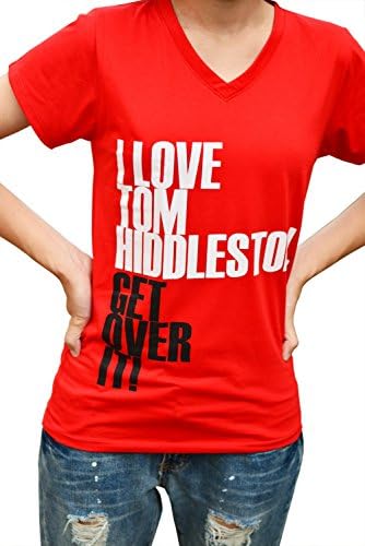 I Love Tom Hiddleston Get Over It T Shirt Short Sleeve - Can Choose Neck (X-large)