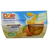 Dole Mandarin Oranges in 100% Fruit Juice, 4 count, 4 oz each